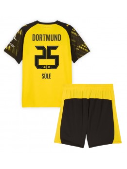 Billige Borussia Dortmund Niklas Sule #25 Hjemmedraktsett Barn 2025-26 Kortermet (+ Korte bukser)